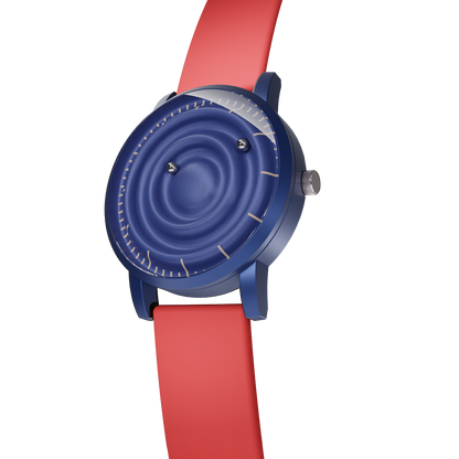 Magneto-Watch-Wave-Blue-Silikon-Rot-Side