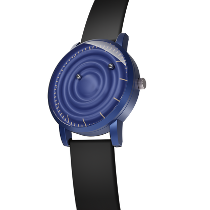Magneto-Watch-Wave-Blue-Silikon-Schwarz-Side